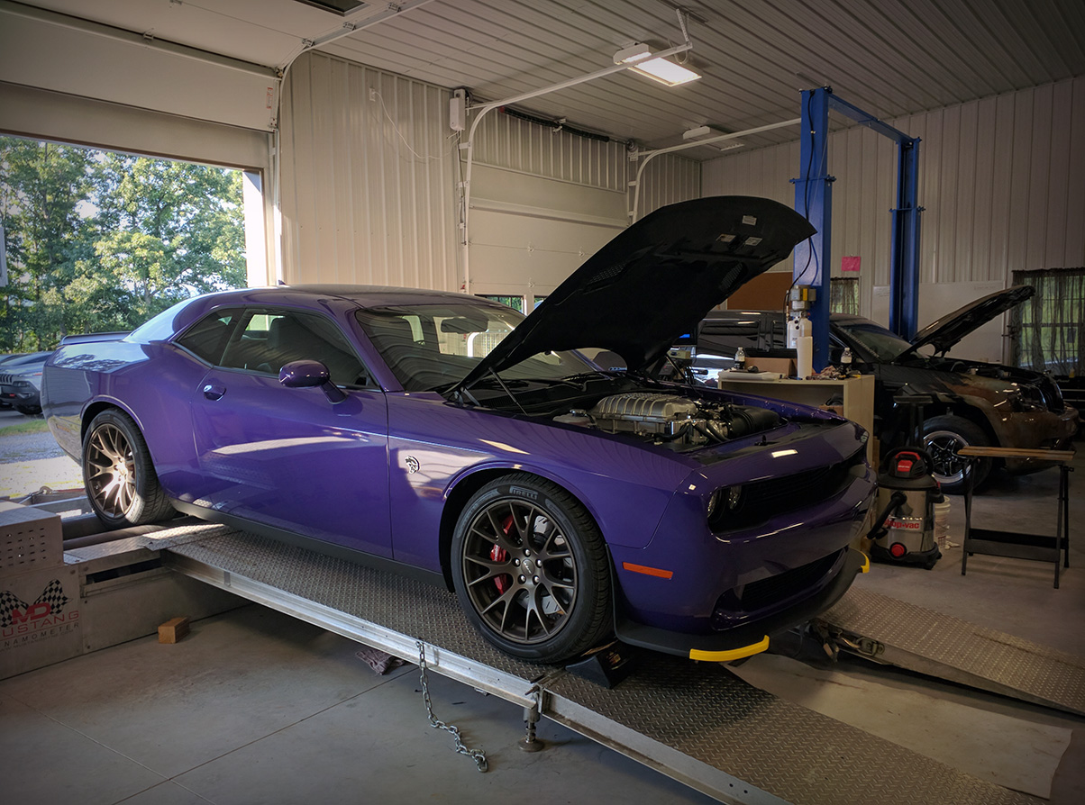 2016 Challenger Hellcat Chassis Dyno Tuning by Modern Muscle Performance!
