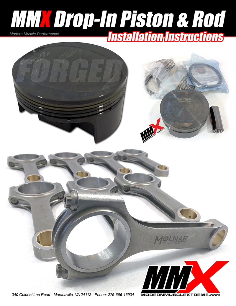 HEMI Forged Drop-In Pistons and Rods Installation Instructions by MMX / ModernMuscleXtreme.com!