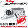 Gen3 HEMI Sniper Performance Intake Manifold MOPAR Throttle Body Compatible Silver Finish - Part# 837251