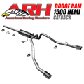2009-2017 DODGE RAM 1500 HEMI CATBACK Single In/Dual Out Rear Exit Catback by American Racing Headers