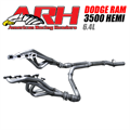 2015+ DODGE HEMI 3500 RAM 6.4L Long System Header 1-3/4-inch x 3-inch 3-inch Y-Pipe with Cats by American Racing Headers