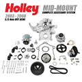 2003 - 2008 5.7L Non-VVT HEMI Mid-Mount Complete Accessory System (Cast) (Cast Damper Style) by Holley
