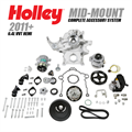 2011+ 6.4L Non-VVT HEMI Mid-Mount Complete Accessory System (Cast) (Cast Damper Style) by Holley