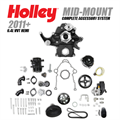 2011+ 6.4L VVT HEMI Mid-Mount Complete Accessory System (Black) (Cast Damper Style) by Holley