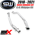 2018-2021 Dodge Durango SRT 6.4L / Jeep Trackhawk 6.2L Catted Midpipe Kit by MMX / Stainless Works