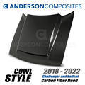 2008-2022 Dodge Challenger Demon Style Carbon Fiber Hood by Anderson Composites