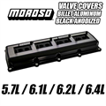 6.4L 6.2L 6.1L 5.7L HEMI Black Anodized Billet Aluminum Valve Covers by Moroso