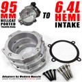 Hellcat 95mm Ported Throttle Body Adapter to 6.4L HEMI Intake by Modern Muscle