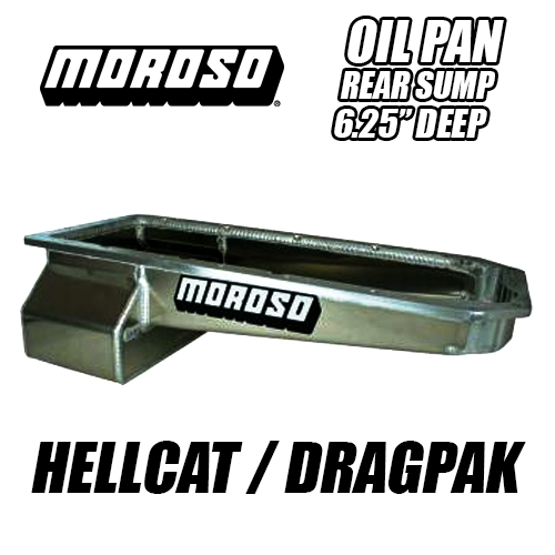 Moroso Mopar Gen III Hemi Oil Pan DragPak Rear Sump Moroso Mopar Gen III Hemi Oil Pan DragPak Rear Sump