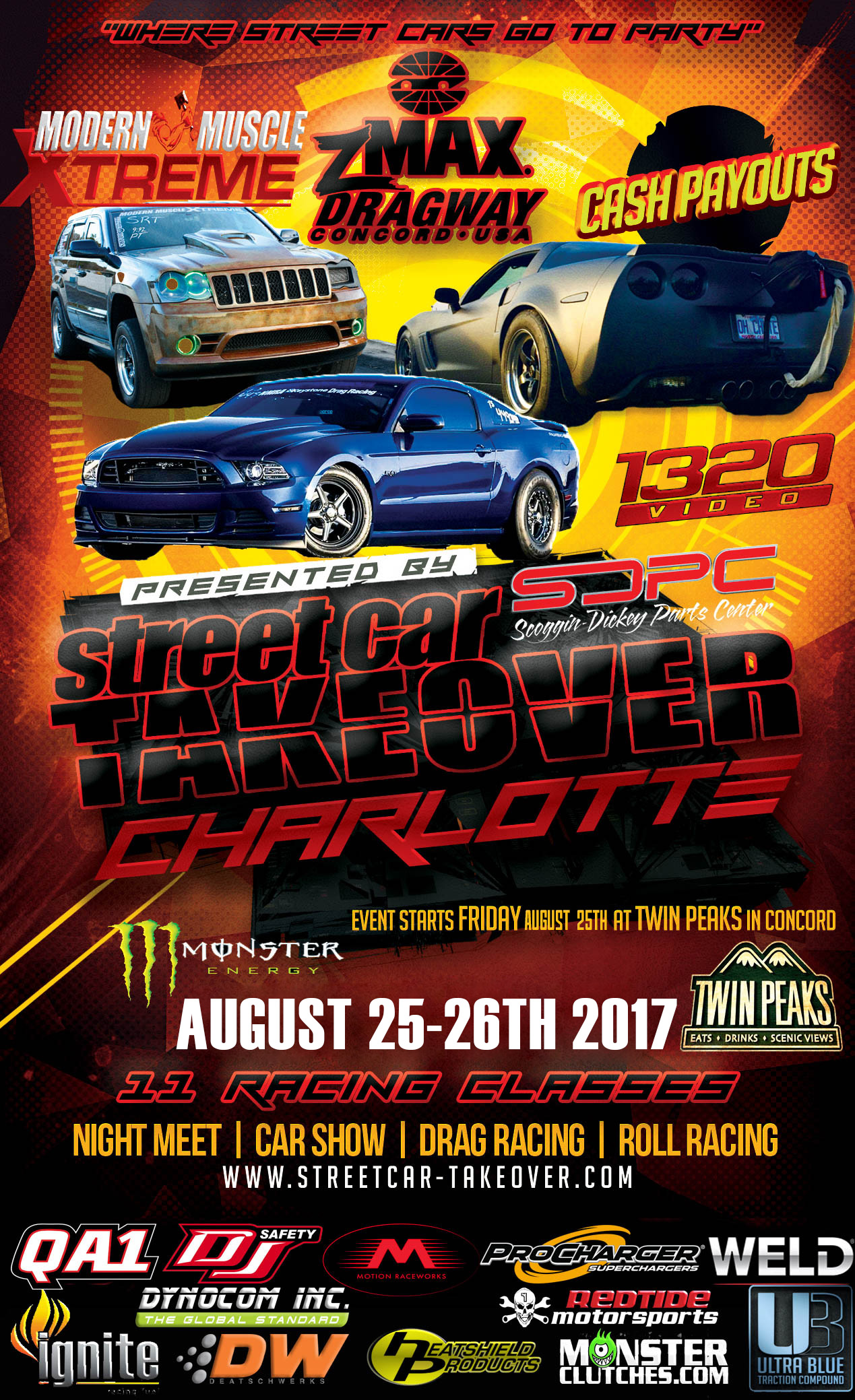 Street Car Takeover - Zmax Dragway, Charlotte, NC on August 25th - 26th!