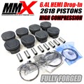 6.4L 392 HEMI Drop In Pistons and Rods Forged 2618 High Compression by MMX