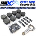 2018-2022 Ford Coyote 5.0L Forged Drop-In Pistons and Rods Package by MMX