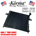 2005 - 2020 LX LC Dual Core Radiator - Black Ice Finish by Karma Racing Products