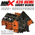 426 HEMI 1500 HP Stroker Short Block - 6.4/6.2 Based by MMX