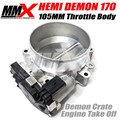 HEMI 105mm Demon 170 Throttle Body and Adapter - New Demon Crate Engine Take-off by MMX