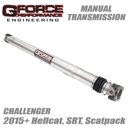 20152019 Challenger 4 inch Aluminum Driveshaft by Gforce Performance