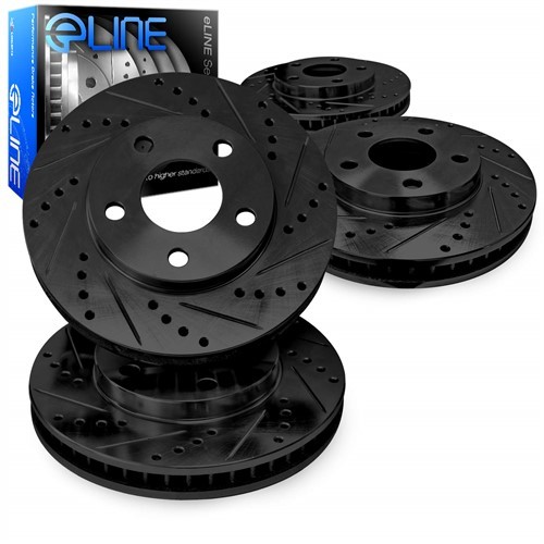 Two Years Warranty Stirling Rear Disc Brake Rotors and Ceramic Brake Pads For 2007 Jeep Grand Cherokee SRT8 6.1 Liter V8