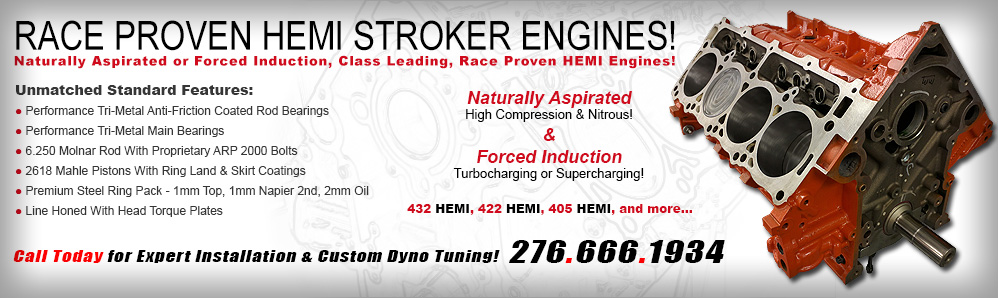 HEMI Engine Custom Stroker Builds by Modern Muscle Performance / ModernMuscleXtreme.com
