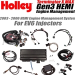 2003 - 2008 5.7L Non-VVT HEMI Mid-Mount Complete Accessory System (Black) (SFI Certified Damper Style) by Holley