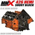 426 HEMI High Compression Naturally Aspirated Stroker Short Block - 6.4 Based by MMX