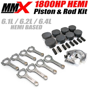 6.1L 6.2L 6.4L HEMI Forged Pistons and Rods 1800HP Package by MMX