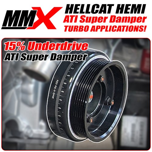 AHPL マッスル ミミック ロータリーヘッド プラグ　2023 Hellcat HEMI ATI Super Damper Harmonic Balancer - 15 Percent