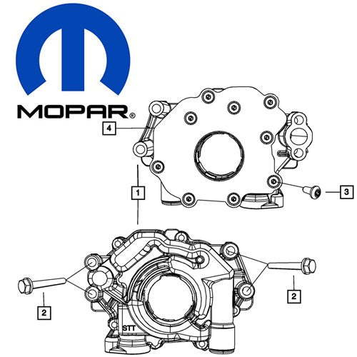 OIL PUMP BOLTS M8-1.25X65 (EA) by MOPAR 6101233