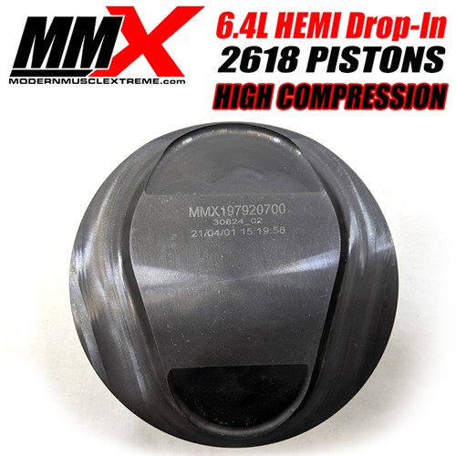 6.4L 392 HEMI Drop In Pistons Forged 2618 High Compression by MMX