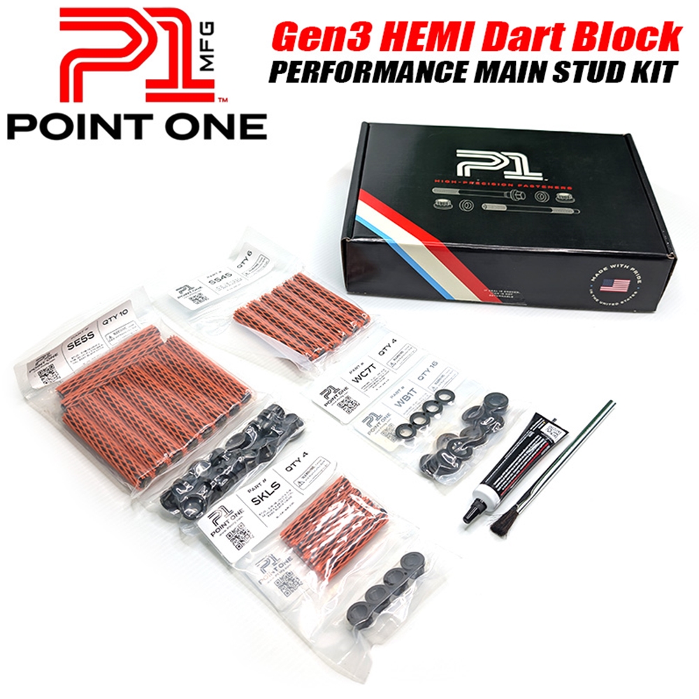 Gen 3 HEMI Dart Block Performance Main Stud Kit by Point One Manufacturing