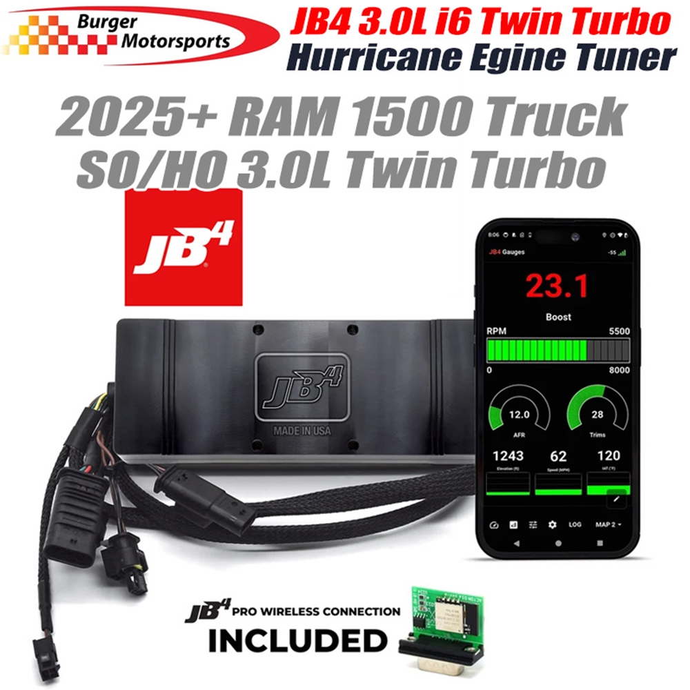 2025-2026 RAM 1500 Hurricane 3.0L i6 Twin Turbo JB4 Tuner by Burger Motorsports
