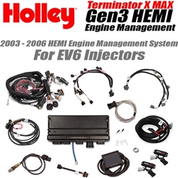 2003 - 2008 5.7L Non-VVT HEMI Mid-Mount Complete Accessory System (Black) (SFI Certified Damper Style) by Holley