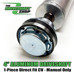 2015+ Dodge Challenger Hellcat / R/T / Scat Pack / SRT / SRT392 Manual 4'' Aluminum 1-Piece Direct Fir CV Driveshaft by Driveshaft Shop