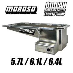6.4L, 6.1L, 5.7L Gen 3 HEMI Performance Front T-Sump Oil Pan Road Race Baffled by Moroso