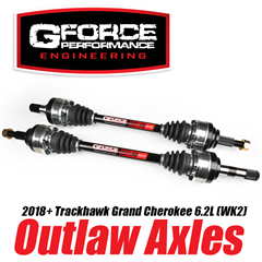 2018+ Trackhawk 6.2 Outlaw Axles w/Exotic Alloy Inner Stubs by Gforce