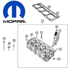 RAM 6.4 HD CYLINDER HEAD - LH by MOPAR 68280509AE