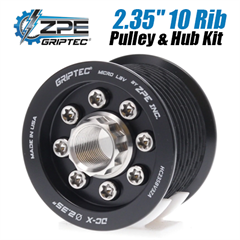 2.35-inch 10 Rib ZPE GripTec 2pc HellCat L3V Black Pulley & Hub Kit by ZPE GripTec
