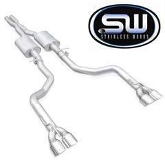 2015-2021 Challenger 6.2L and 6.4L Redline Catback Exhaust and Tips by Stainless Works